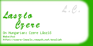 laszlo czere business card